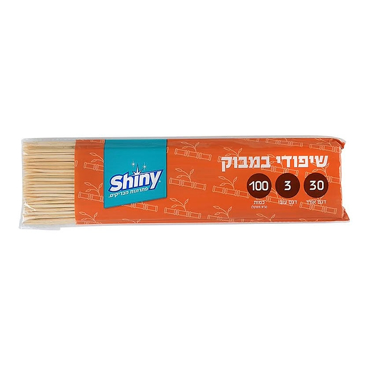 שיפודי עץ 30 סנטימטר 100 יחידות
