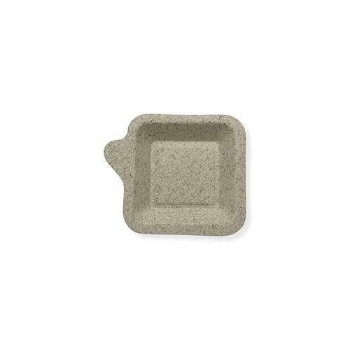 צלחת מרובעת 11.5X11.5 סנטימטר קנה סוכר ונבט חיטה 1000 יחידות