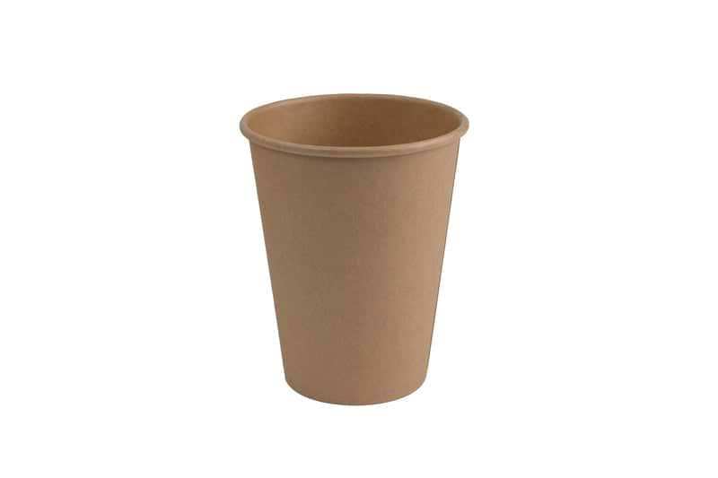 כוסות 12oz לשתייה חמה בצבע חום קראפט