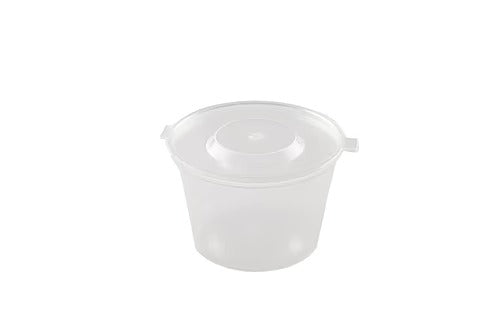 גביע רוטב 4oz עם מכסה מחובר 1000 יחידות
