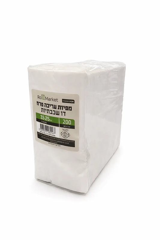 מפיות עריכה 25X33 פרח 2400 יחידות
