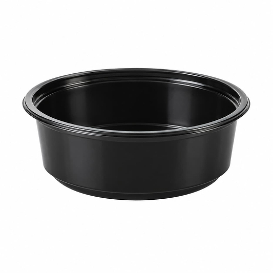 גביע PP עגול 150 מ"ל שחור 50 יח׳ רול מרקט Roll Market