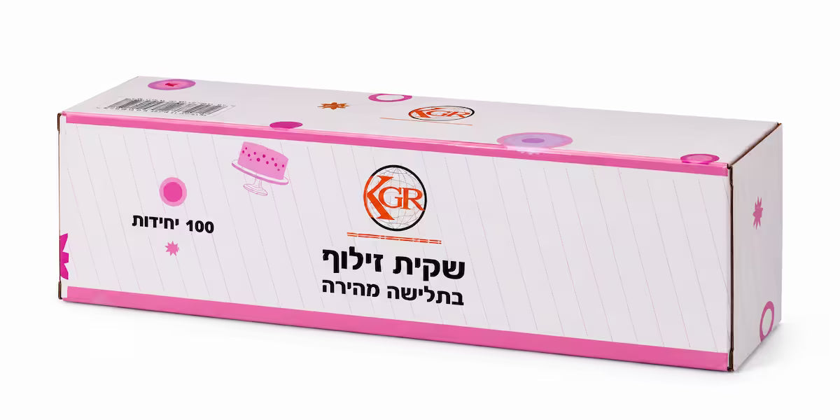 שקיות זילוף גדולות בקופסה 100 יח׳ רול מרקט Roll Market
