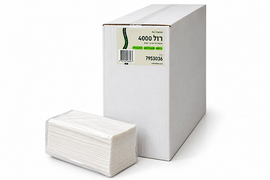 מגבות נייר צץ רץ 4000 יח' רול מרקט Roll Market