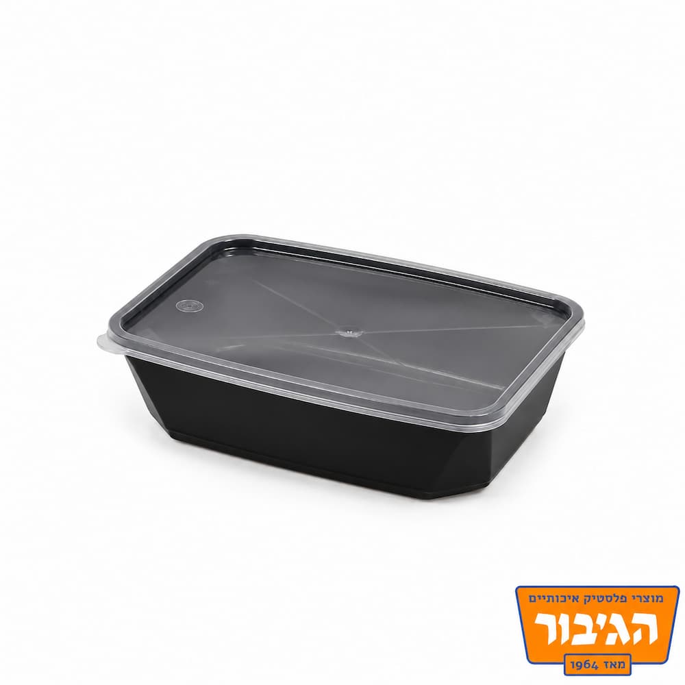 מיכל 750 מ"ל שחור 135 יח' ללא מכסה רול מרקט Roll Market