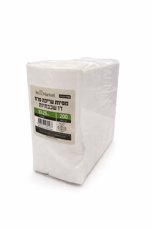 מפיות עריכה 25X33 פרח 2400 יחידות
