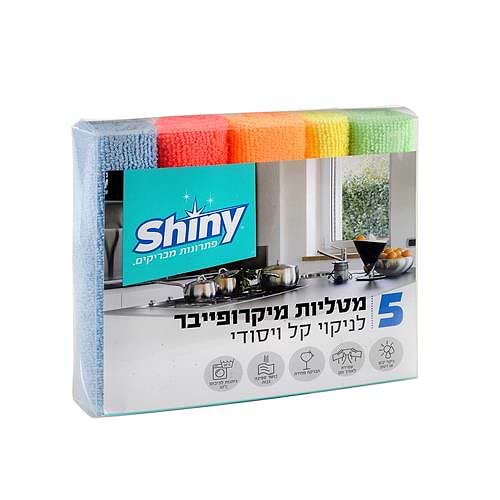 מטליות מיקרופייבר לניקוי כללי 5 יחידות