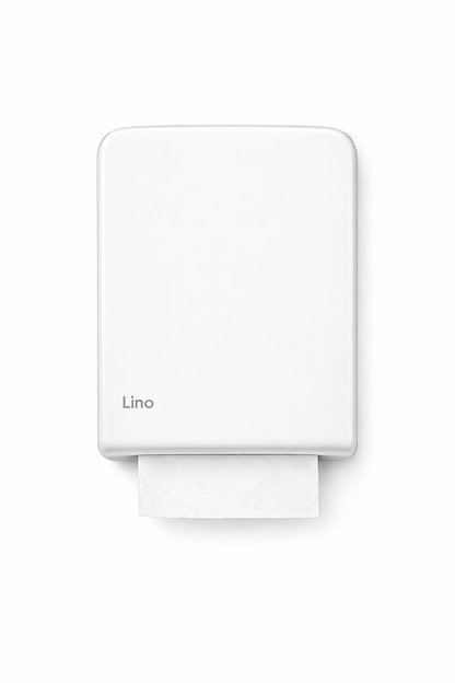 LINO מתקן לנייר צץ רץ לבן
