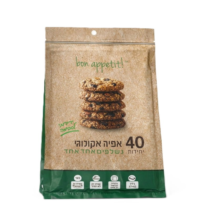 ניירות אפיה חום 40 יחידות