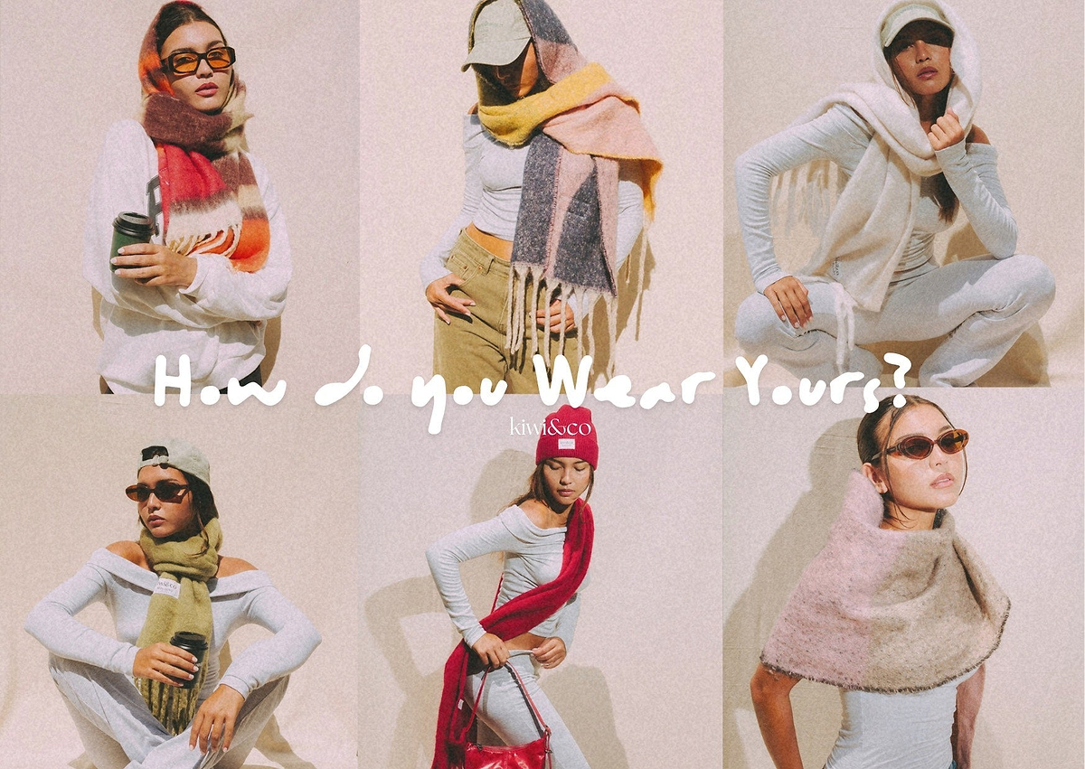 Scarf Styling Inspo: Elevate your Autumn Look with our New Scarf Collection! - Kiwi & Co