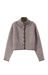 Button Me Up Funnel Neck Jumper