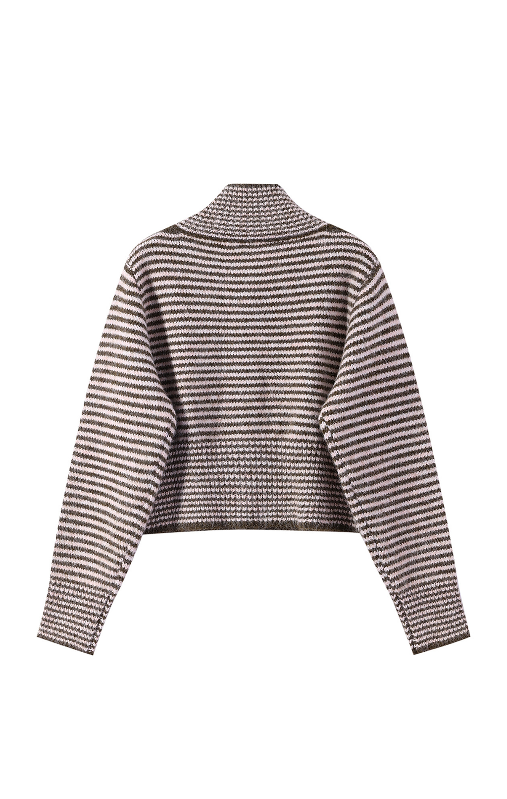 Coming Soon Button Me Up Funnel Neck Jumper