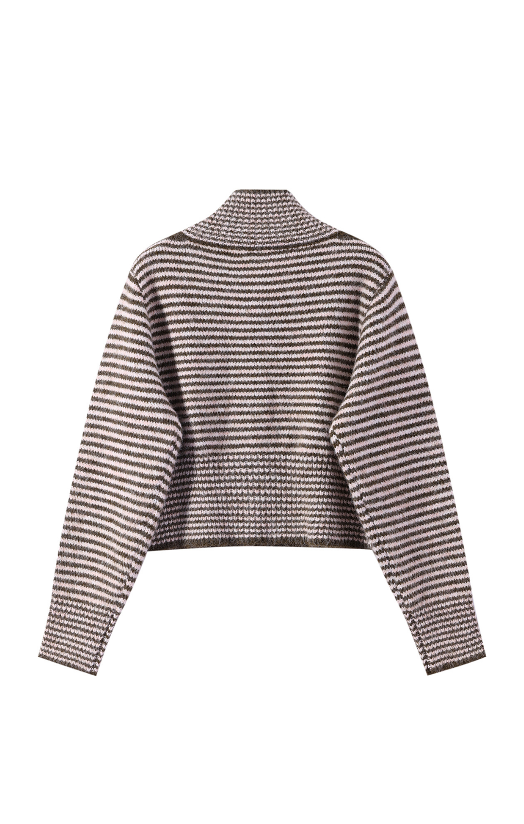 Coming Soon Button Me Up Funnel Neck Jumper