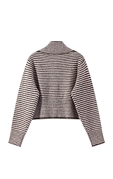 Button Me Up Funnel Neck Jumper