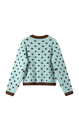 Blue & Brown Dotty Cardigan