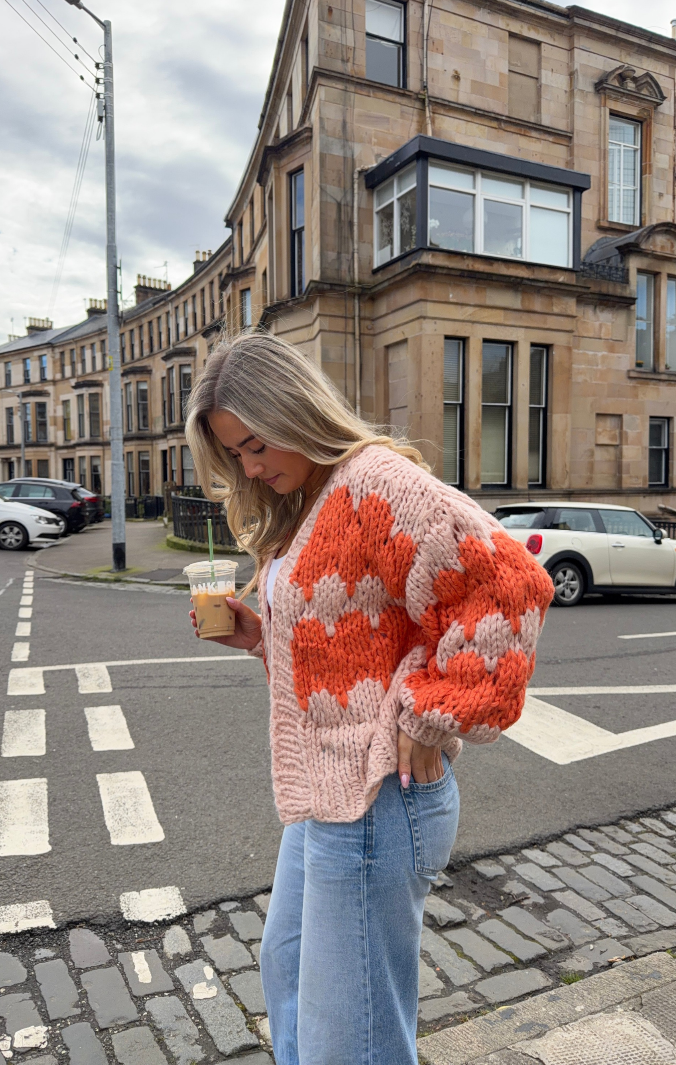 Orange Hugs & Kisses Cardigan