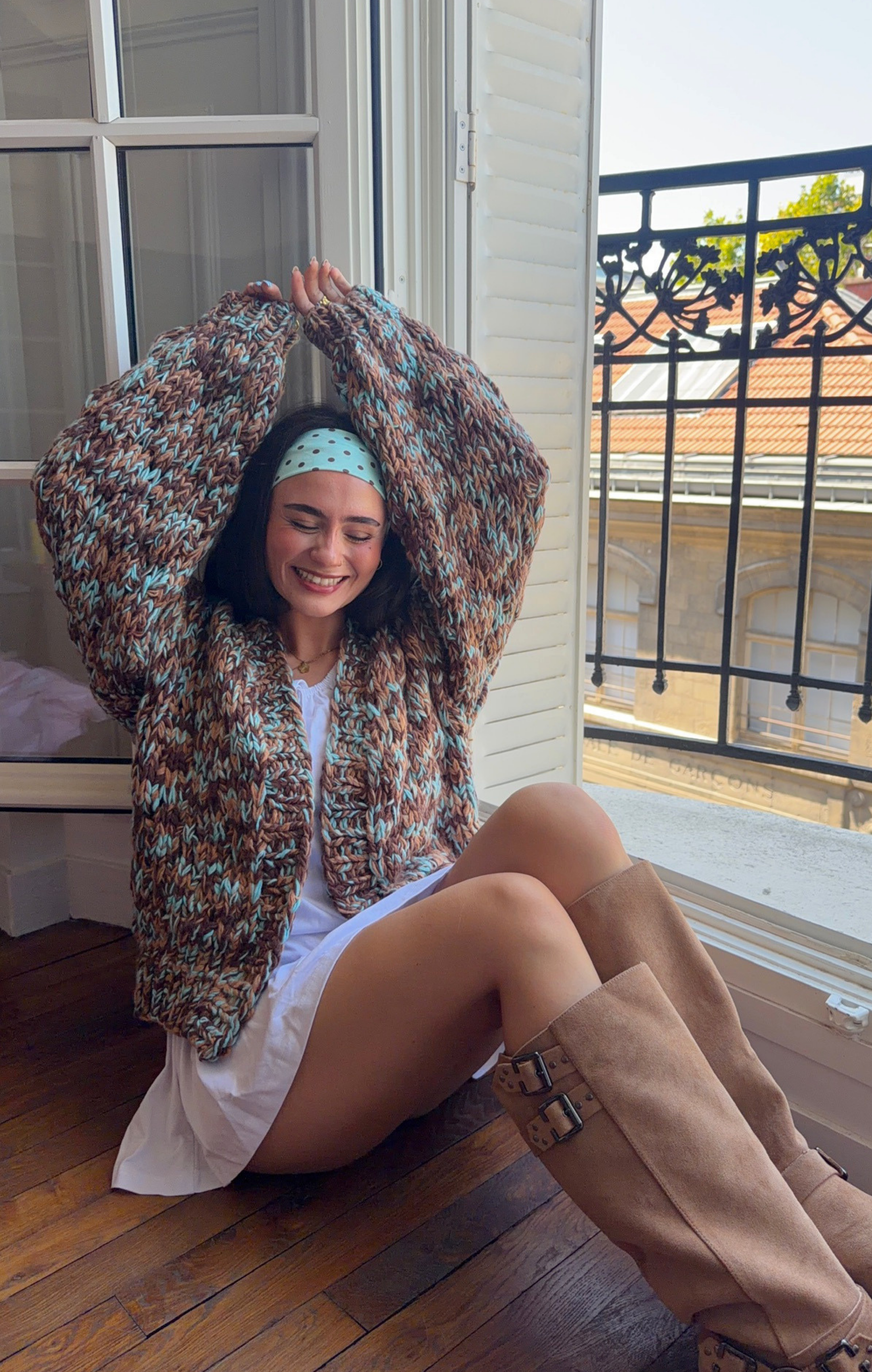 Mint Choc Love Note Cardi