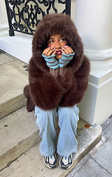 Chocolate Faye Faux Fur Jacket