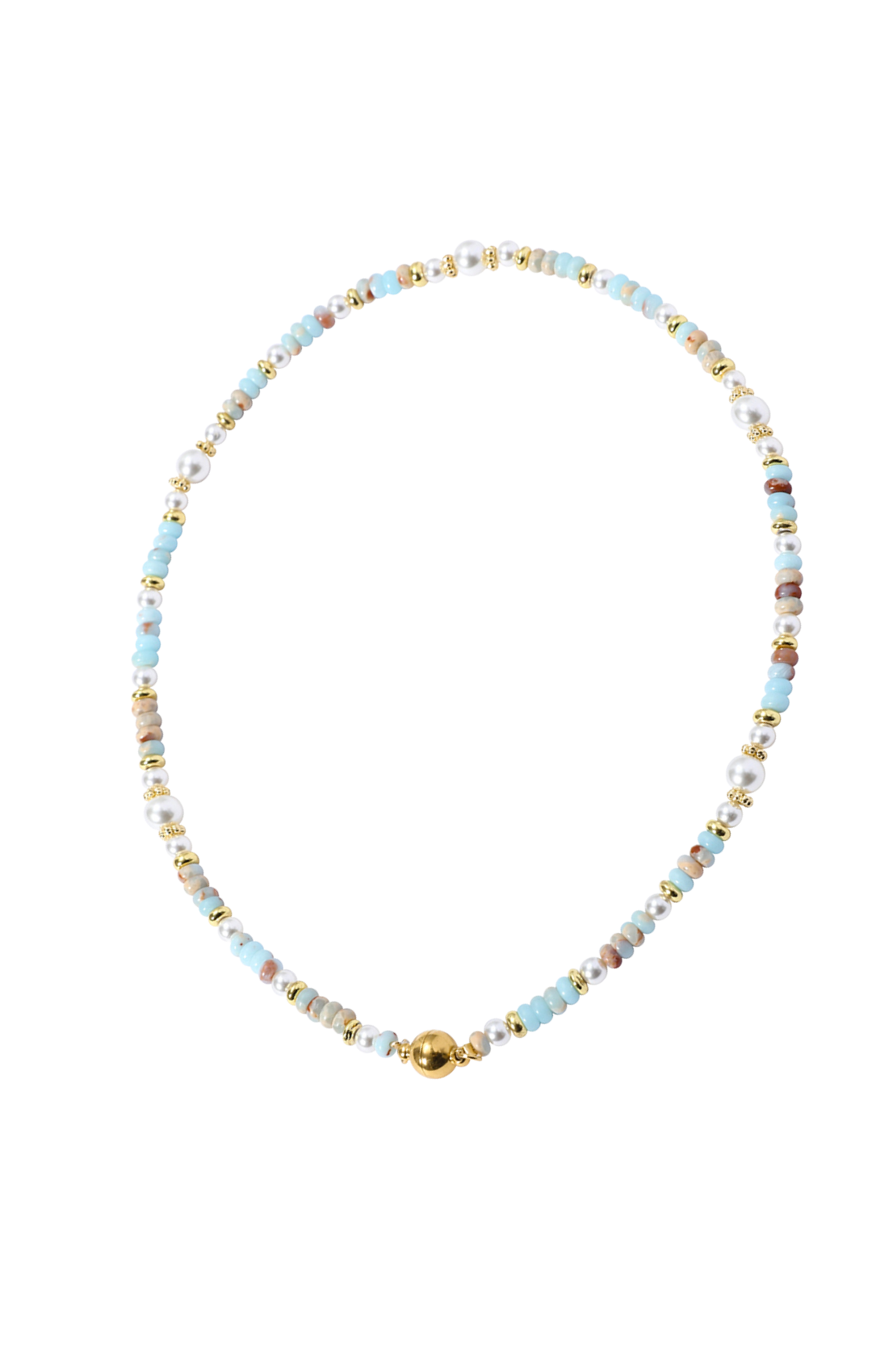 Coastal Pearl Bead Necklace
