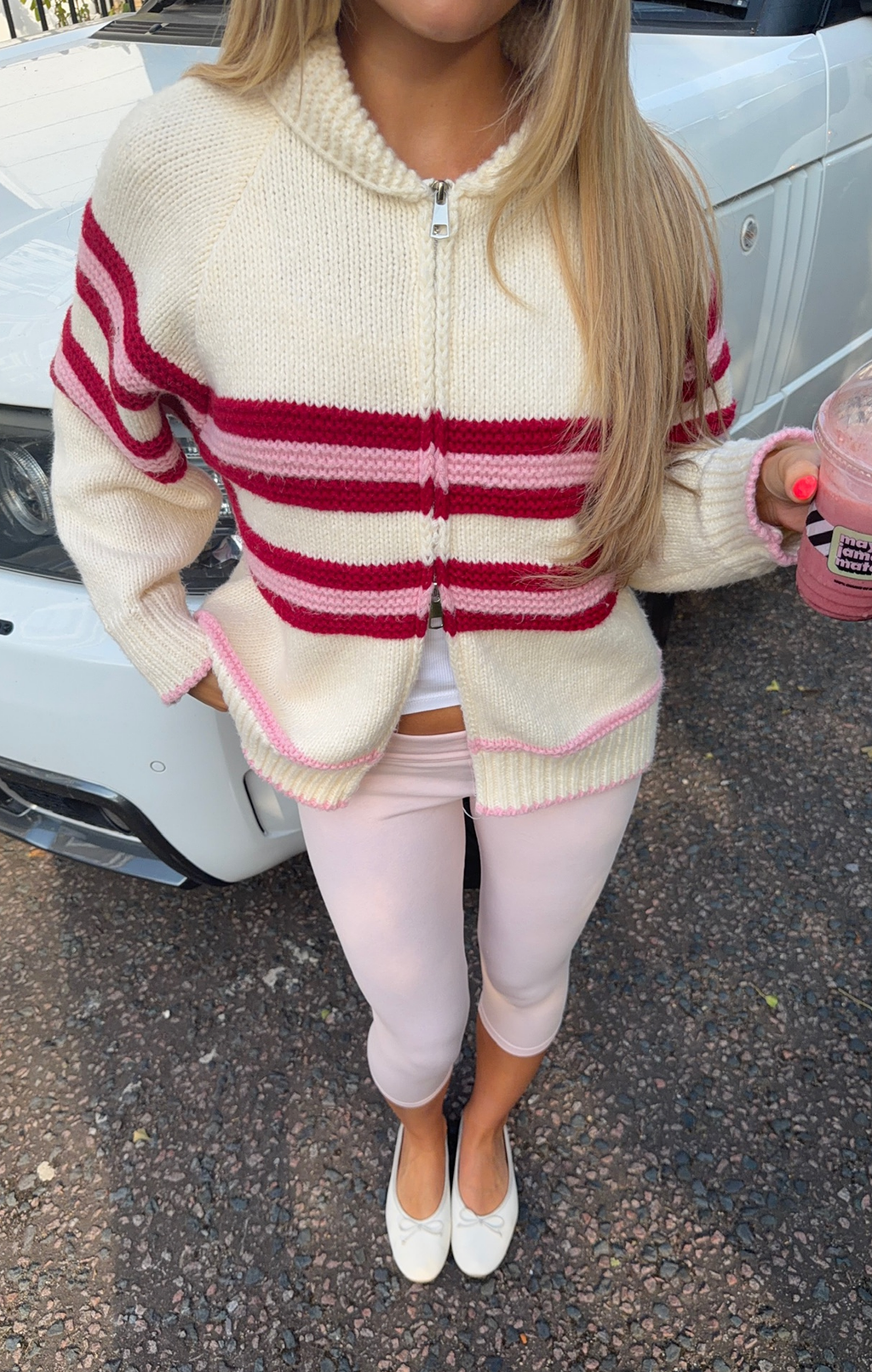 Pink & Red Sunday Jumper