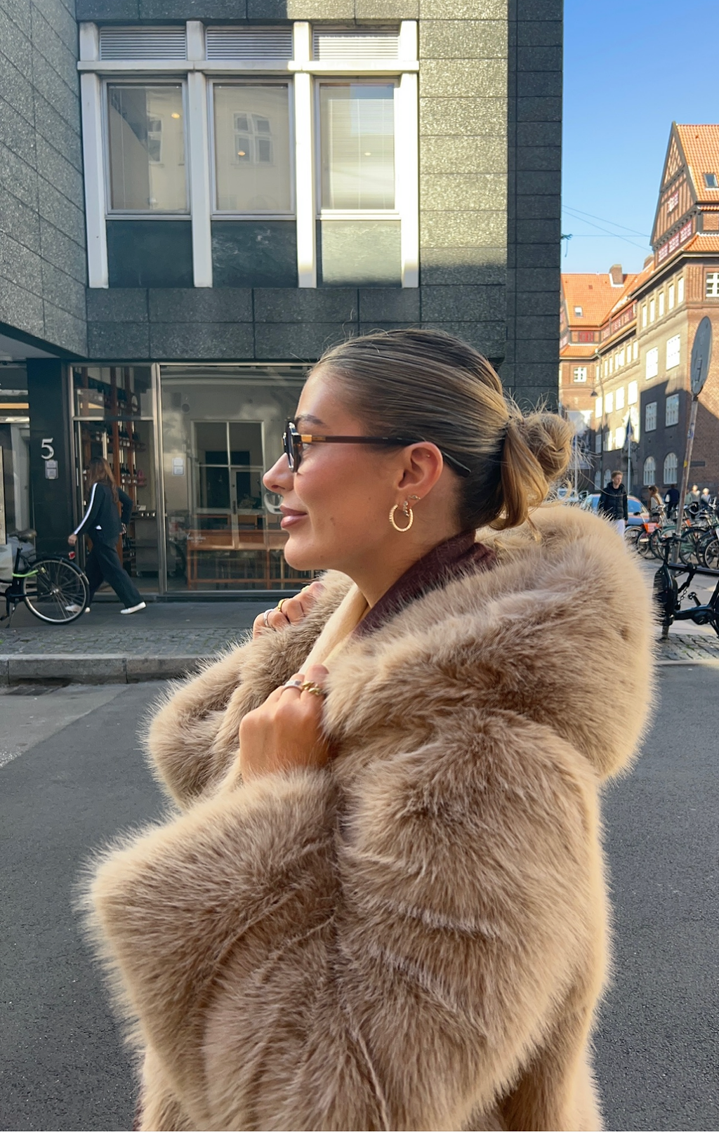 Faye Faux Fur Maple Jacket