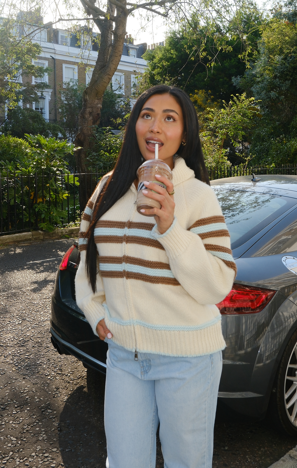 Blue & Brown Sunday Jumper