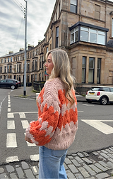 Orange Hugs & Kisses Cardigan