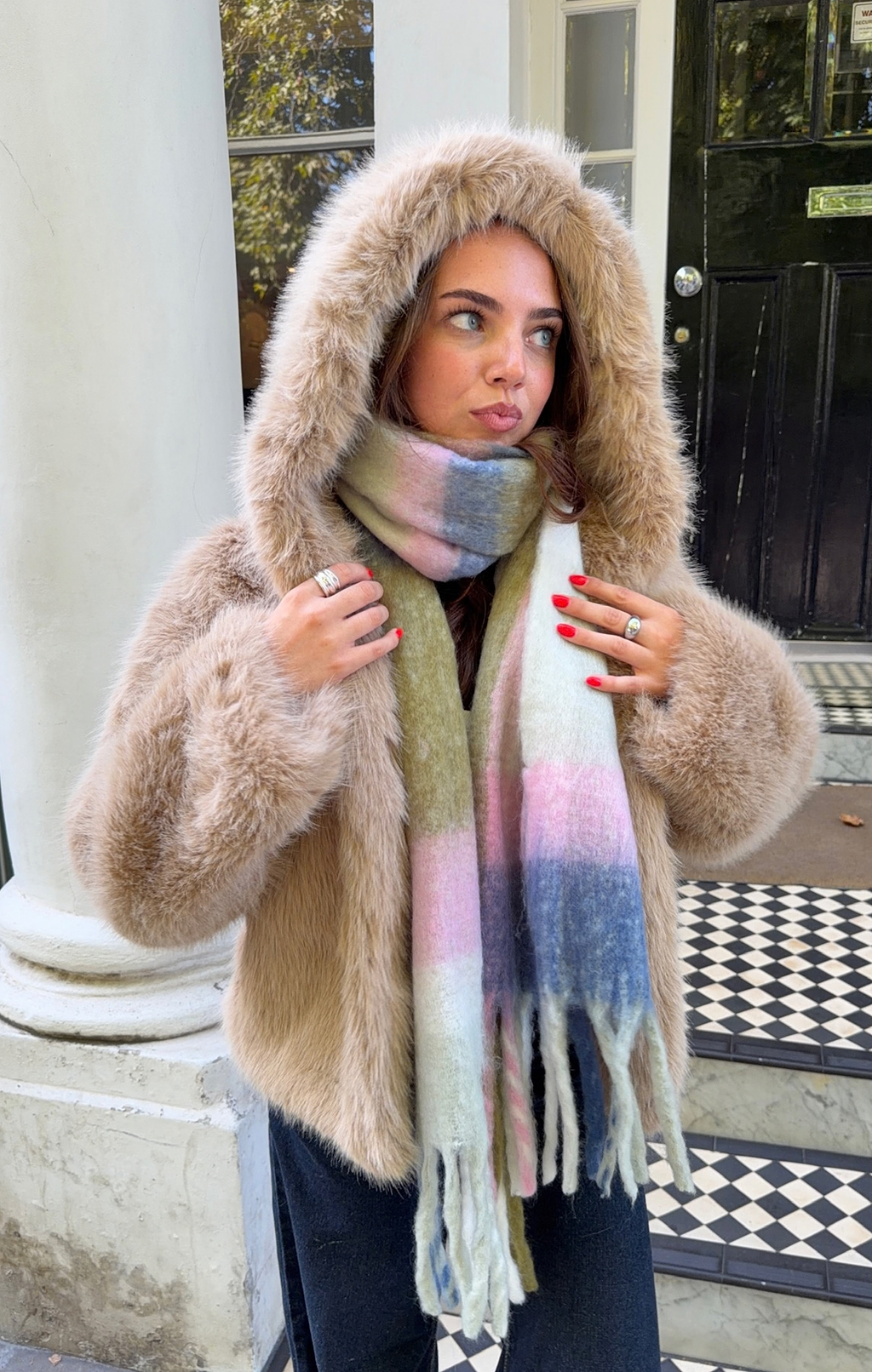 Maple Faye Faux Fur Jacket