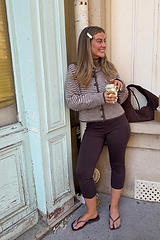 Coming Soon Button Me Up Funnel Neck Jumper