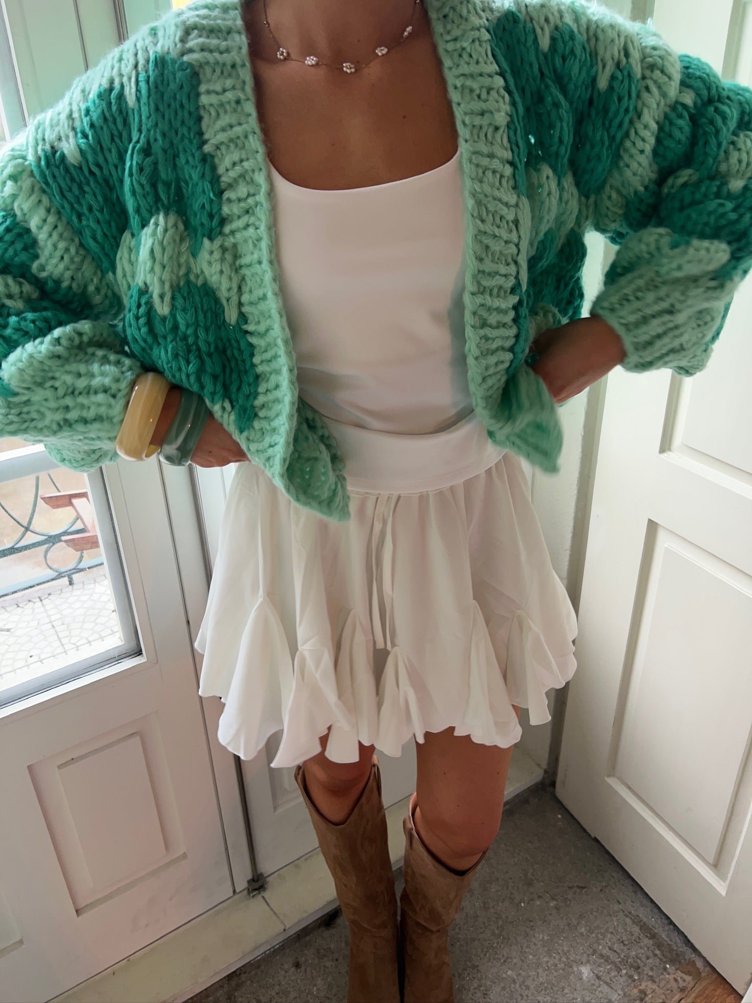 Mint Gelato Hugs & Kisses Cardigan