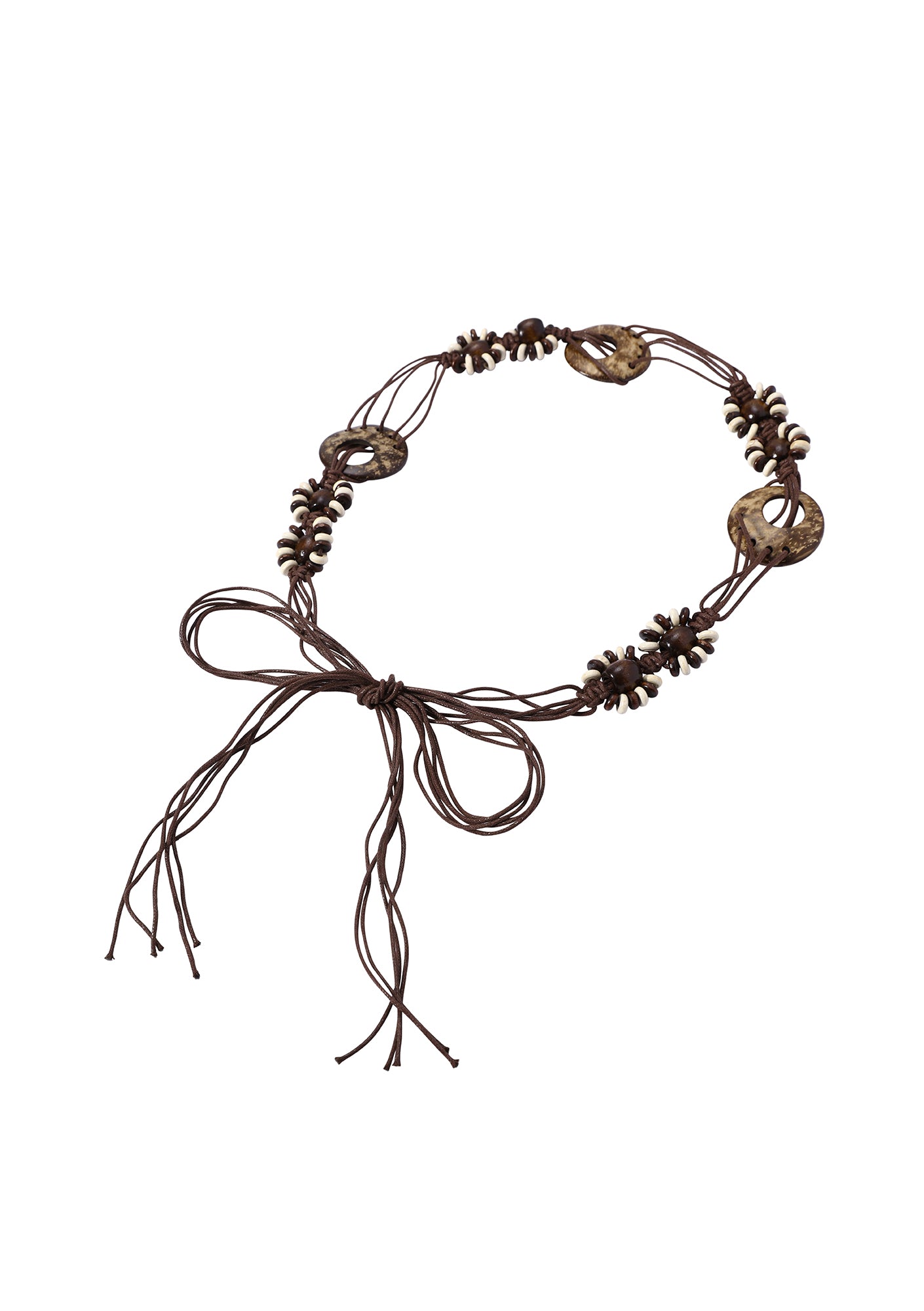Brown Beaded Belt