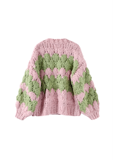 Strawberry Matcha Hugs & Kisses Cardigan