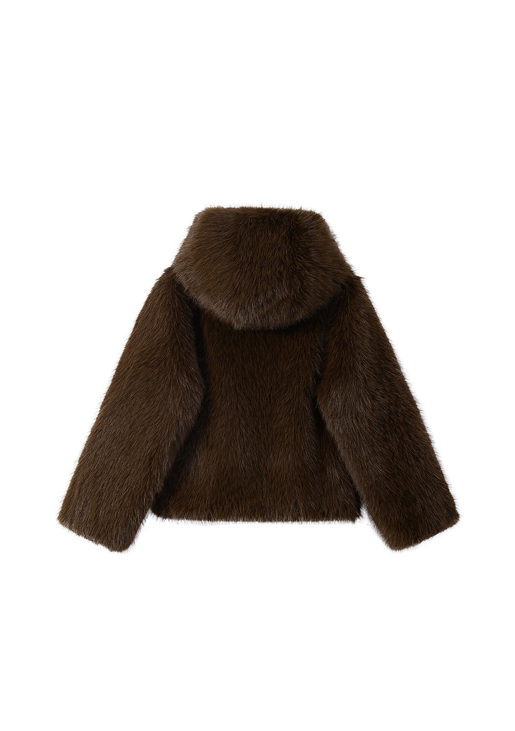 Coming Soon Chocolate Faye Faux Fur Jacket