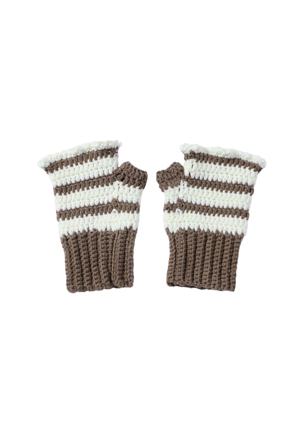 Coming Soon Cream Ruffle Gloves