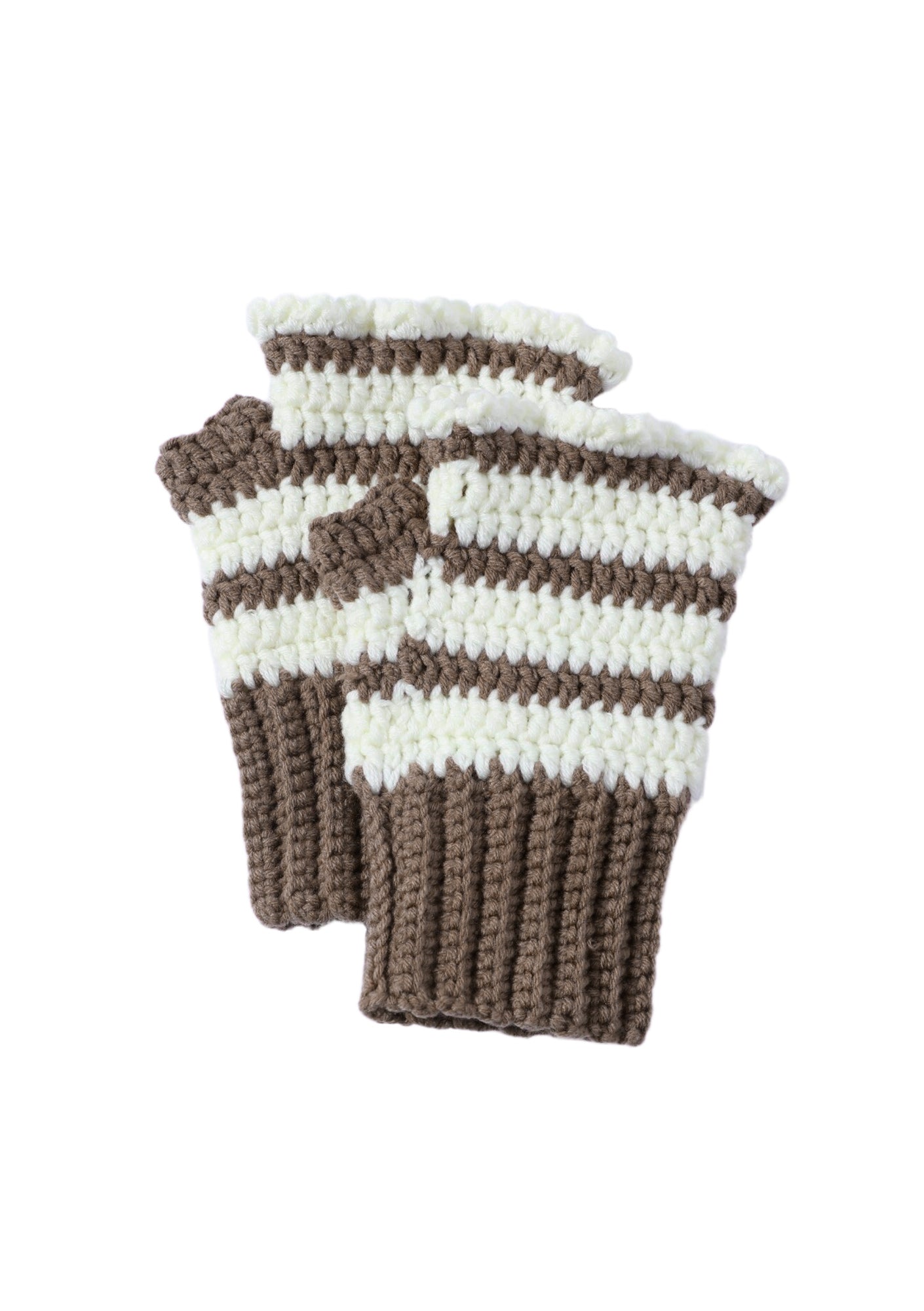 Coming Soon Cream Ruffle Gloves