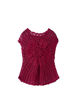 Cherry Cora Crochet Top - Kiwi & Co