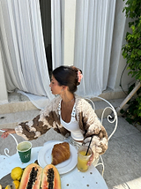 Hugs and Kisses Cardigan in Latte - Kiwi & Co