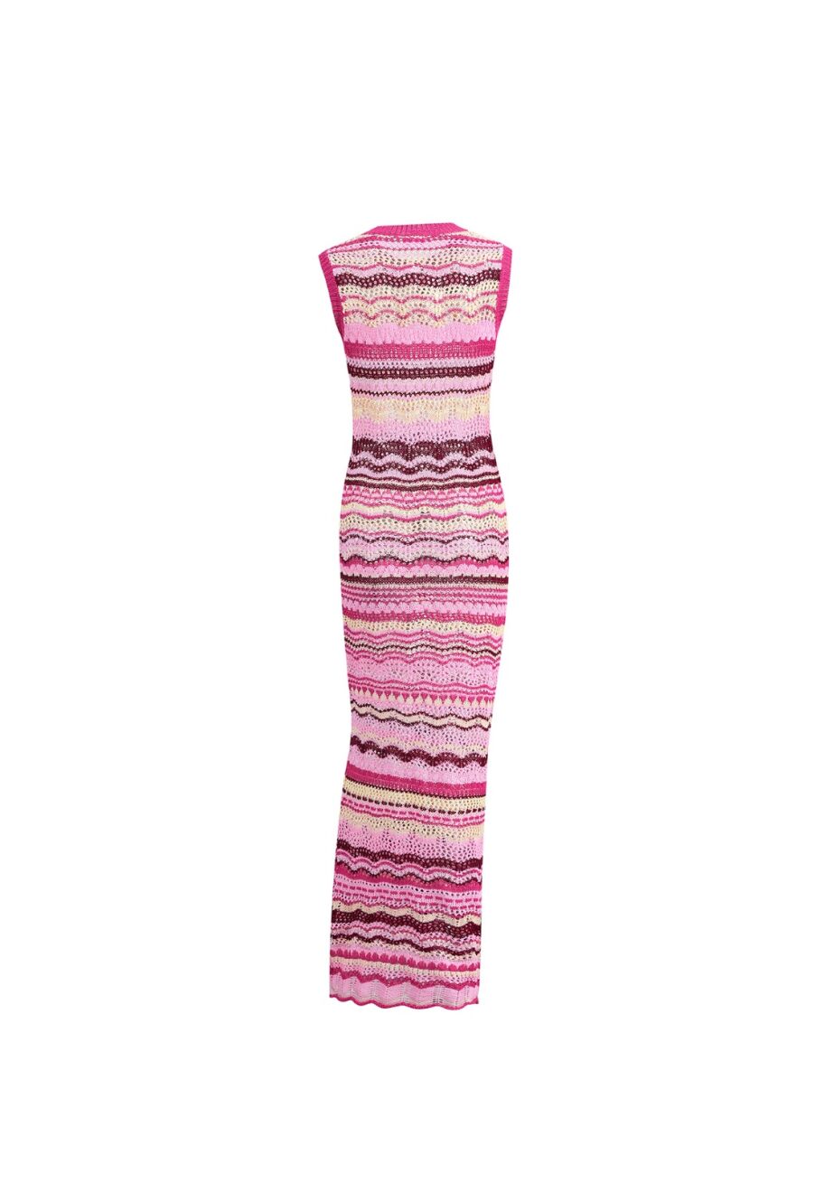 Berry Walking On Sunshine Maxi Dress