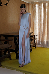 TROCADERO Fringed Silk Gown