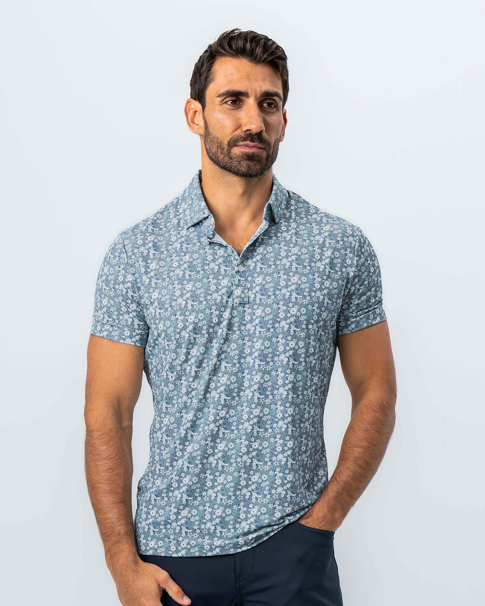 evergreen dress shirt The Crop in Evergreen Stripe