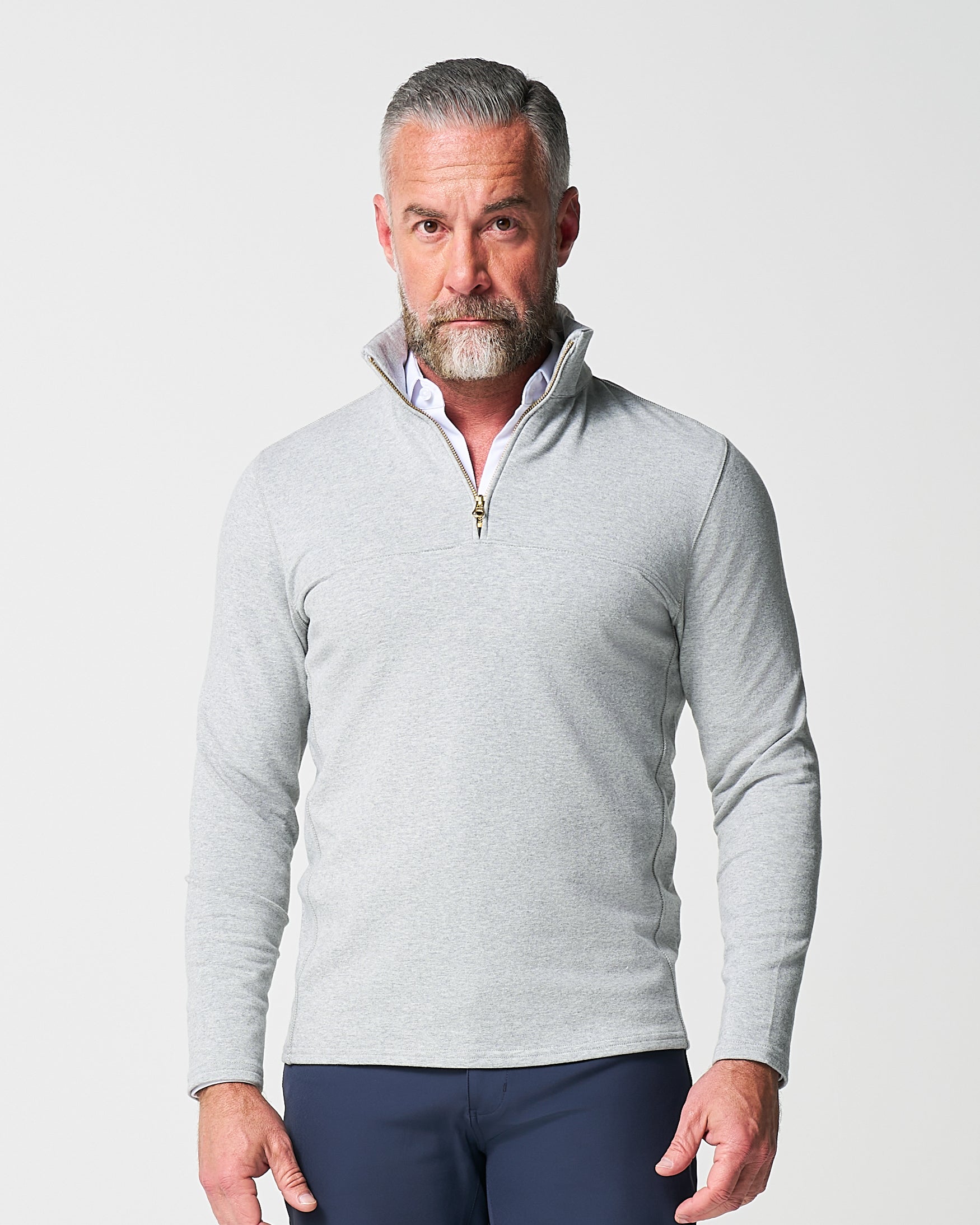 Quarter Zip - Heathered Grey 2XL / Heathered Grey
