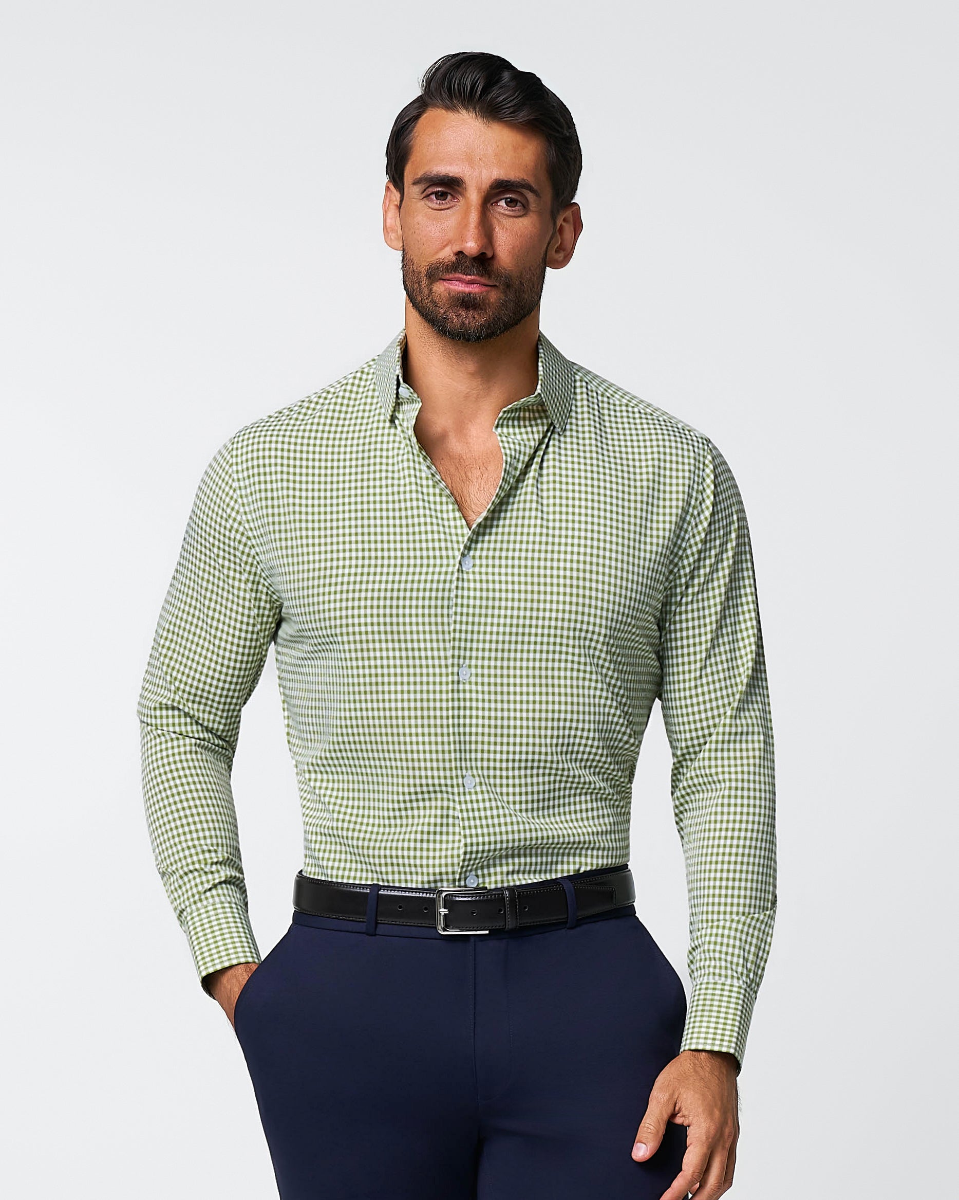 green checkered dress shirt The Dallas Gingham Web Collection: High Neck Size:X-Large (PRE-ORDER ~4weeks) kind formal style A-Line Off Shoulder Satin