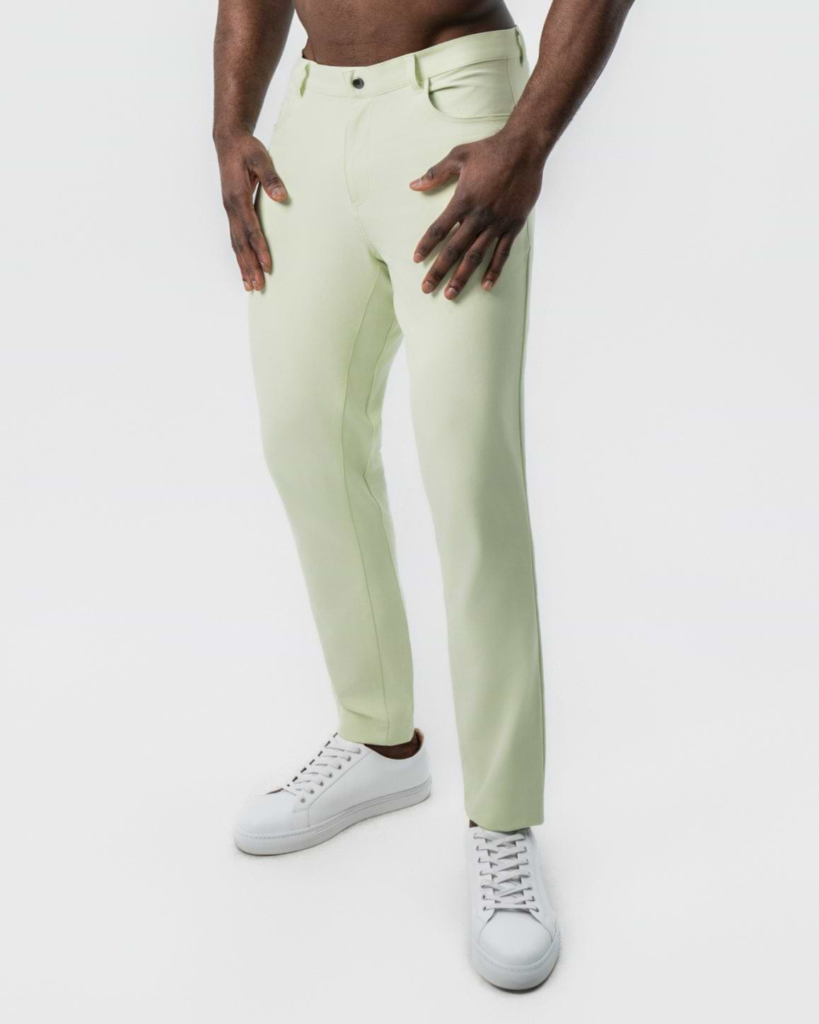 mens mint green dress pants Athletic Fit Stretch Tech Chino