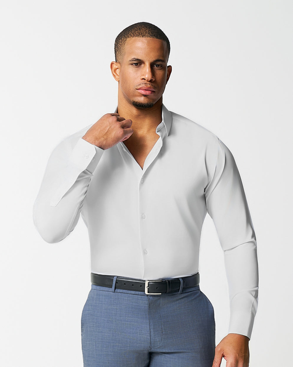 The Stafford Solid White Weave