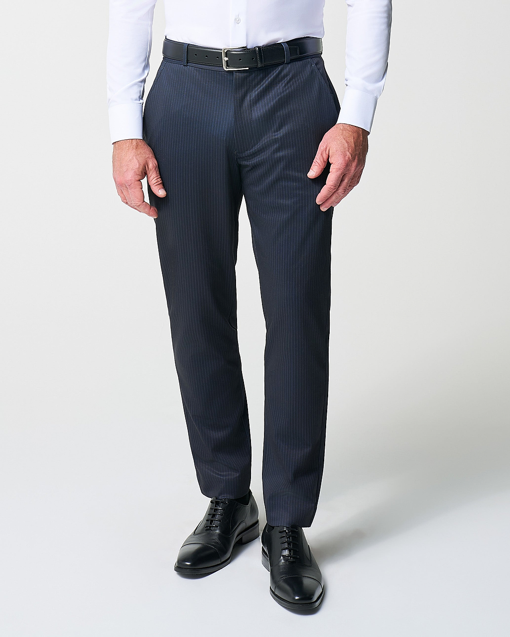 blue striped dress pants Versatile Oakland Indigo Slim Fit Pinstripe Pants for Any Occasion  BRABION