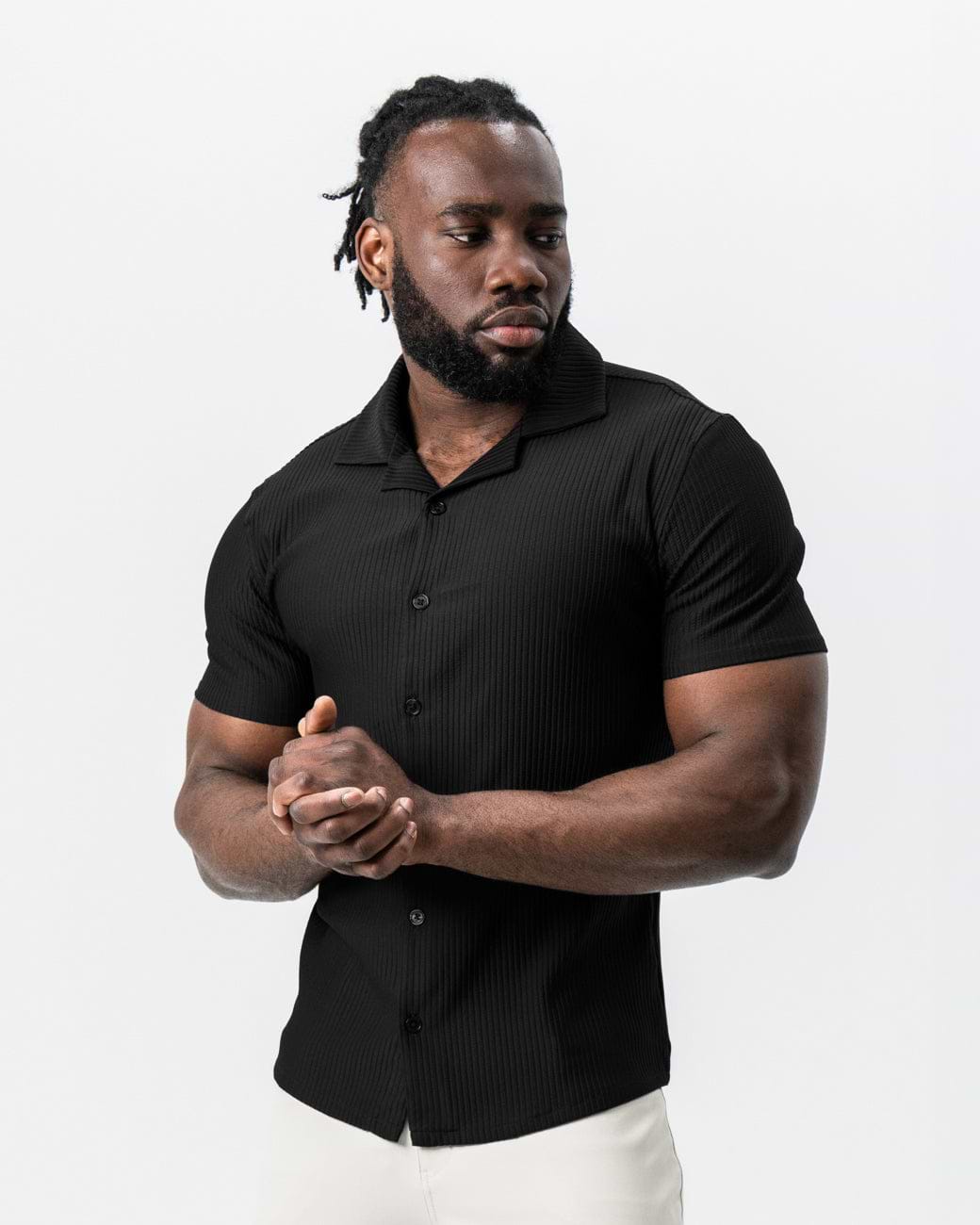 Seersucker Short Sleeve Button Down