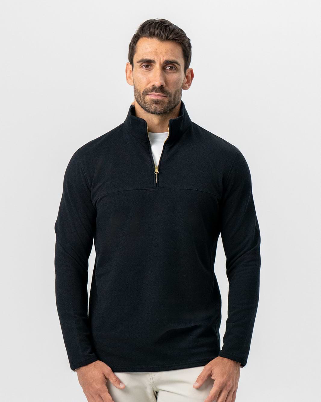 Range Rover Quarter Zip Quarter Zip - Solid Black