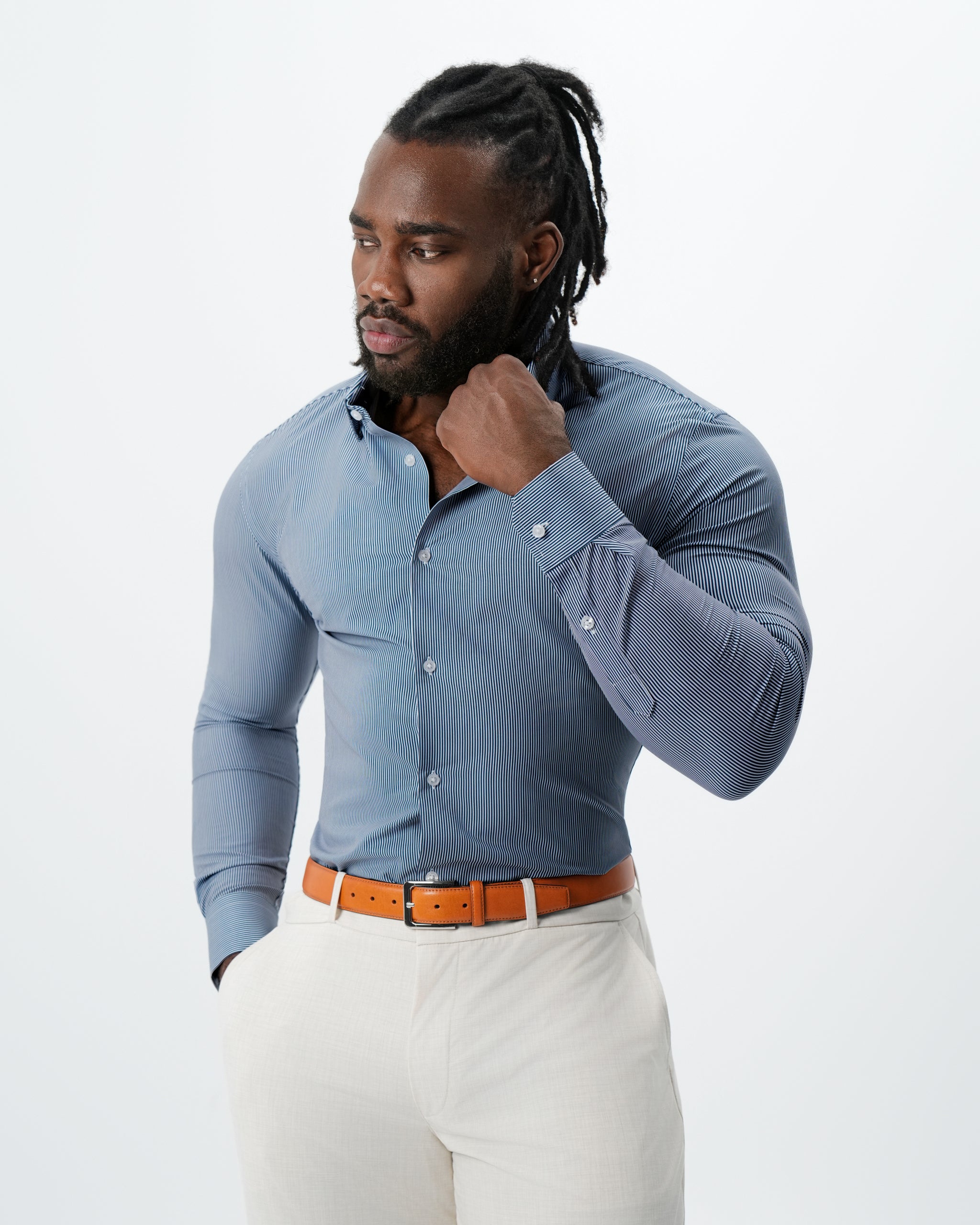 The Hugo Navy Pinstripe 2XL / Navy Pinstripe
