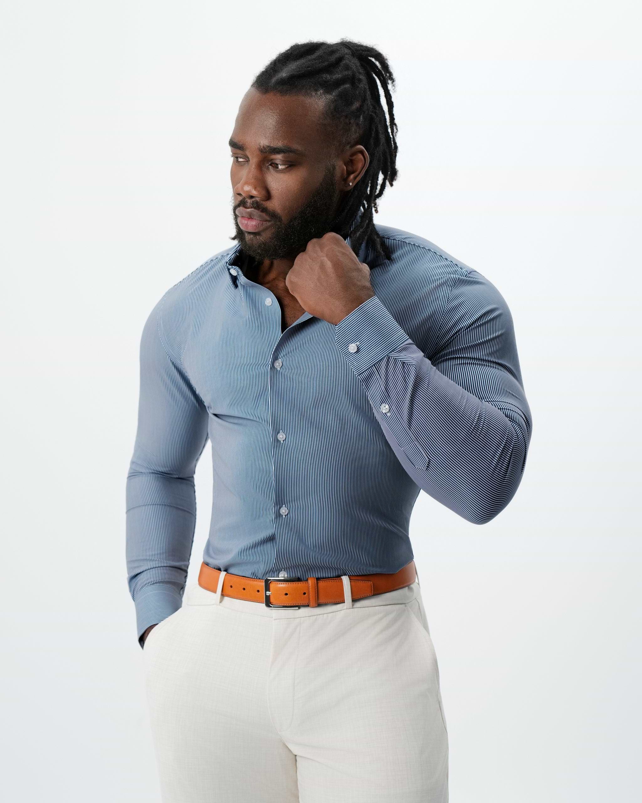 The Hugo Navy Pinstripe 2XL / Navy Pinstripe