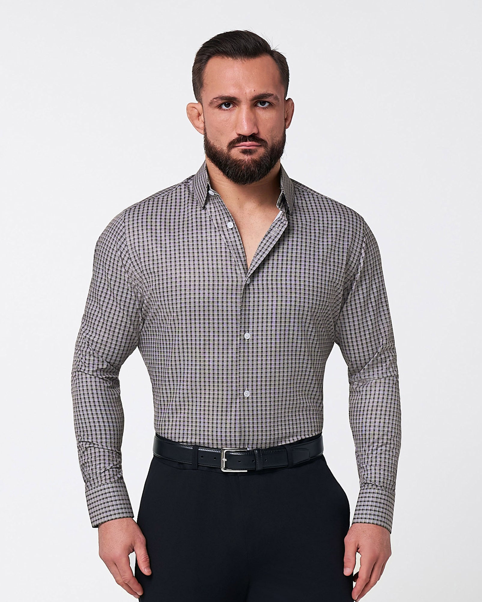 The Mantle White & Black Plaid M / White & Black Plaid